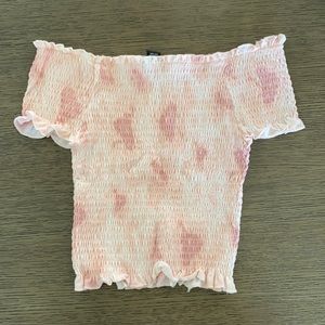 Rue 21 Pink Off-the-shoulder Top Sjze Medium